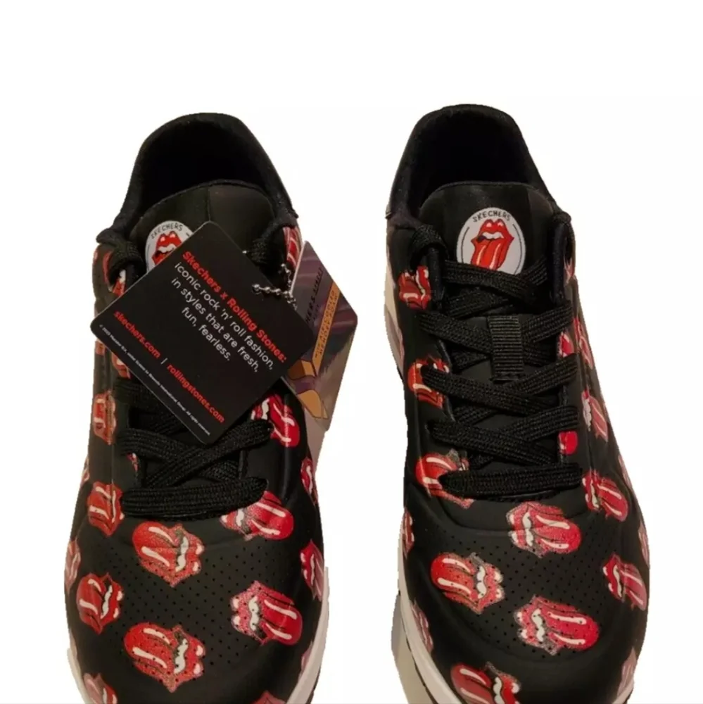 2023 Women's Skechers Size 6 Uno Say It Loud Rolling Stones Shoes..New - Picture 2 of 5